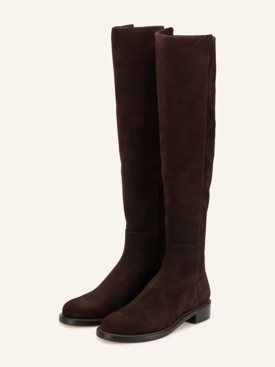 Obrázek produktu Stuart Weitzman Kozačky Nad Kolena Gisele tmavě hnědá