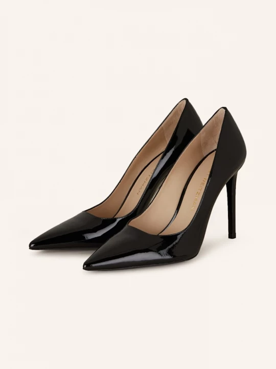 Obrázek produktu Stuart Weitzman Lakované Lodičky Stuart Power 100 černá