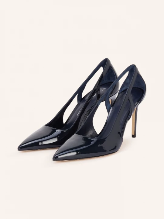 Obrázek produktu Stuart Weitzman Lakované Lodičky Stuart Power Cutout tmavě modrá