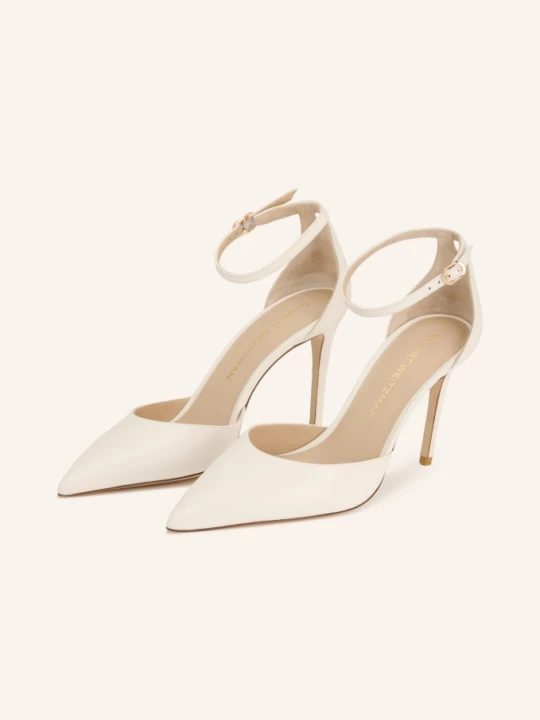 Obrázek produktu Stuart Weitzman Lodičky Se Řemínkem Stuart Power Strap krémová / zlatá