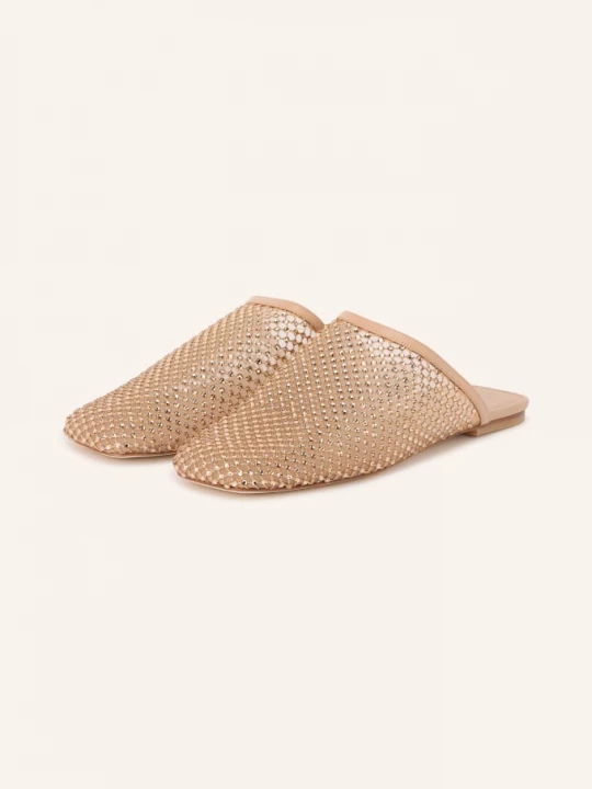 Obrázek produktu Stuart Weitzman Pantofle Bareitall S Ozdobnými Kamínky béžová