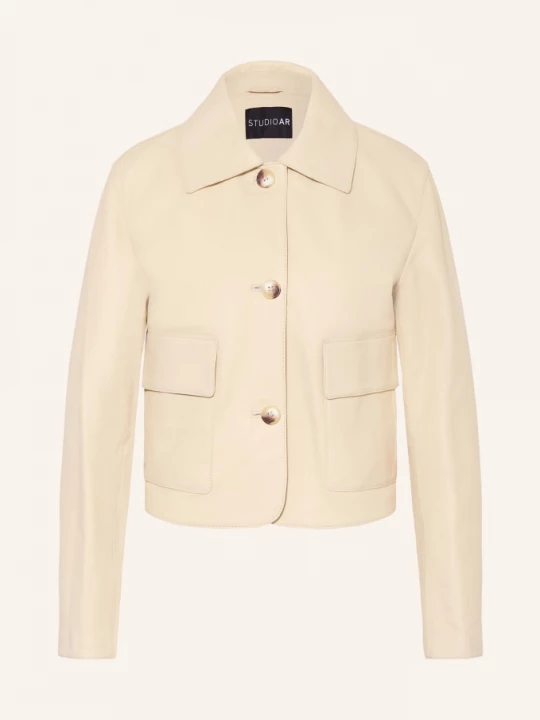Obrázek produktu Studio Ar Kožená Bunda Marley krémová