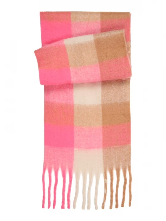 Obrázek produktu studioselect Šála béžová / pink / bílá