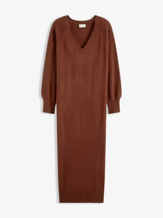 Obrázek produktu Sukienka dzianinowa oversize midi BonPrix brązowy