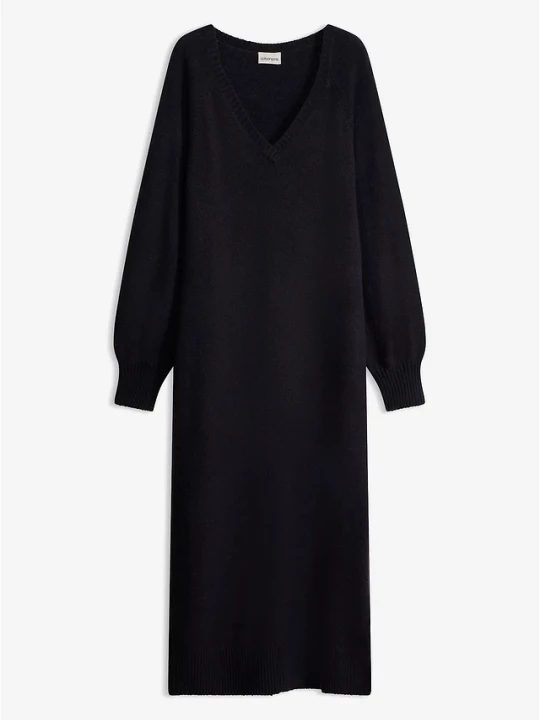 Obrázek produktu Sukienka dzianinowa oversize midi BonPrix czarny