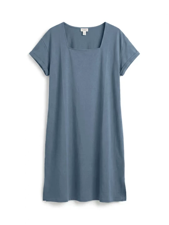Obrázek produktu Sukienka T-shirtowa z czystej bawełny organicznej BonPrix niebieski