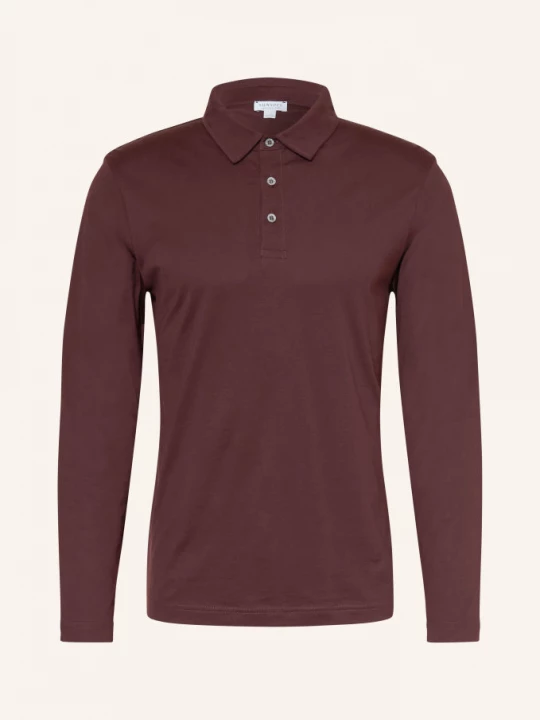 Obrázek produktu Sunspel Jerseyové Polo Tričko Classic tmavě hnědá