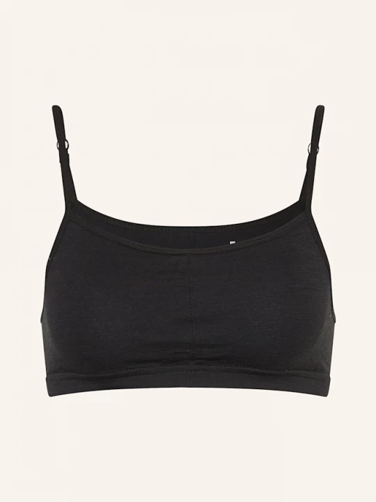 Obrázek produktu Super.Natural Funkční Bustier Podprsenka Cosy Bra S Příměsí Merino Vlny černá