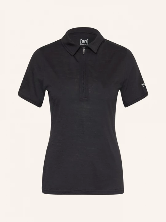 Obrázek produktu Super.Natural Funkční Polokošile S Merino Vlnou černá