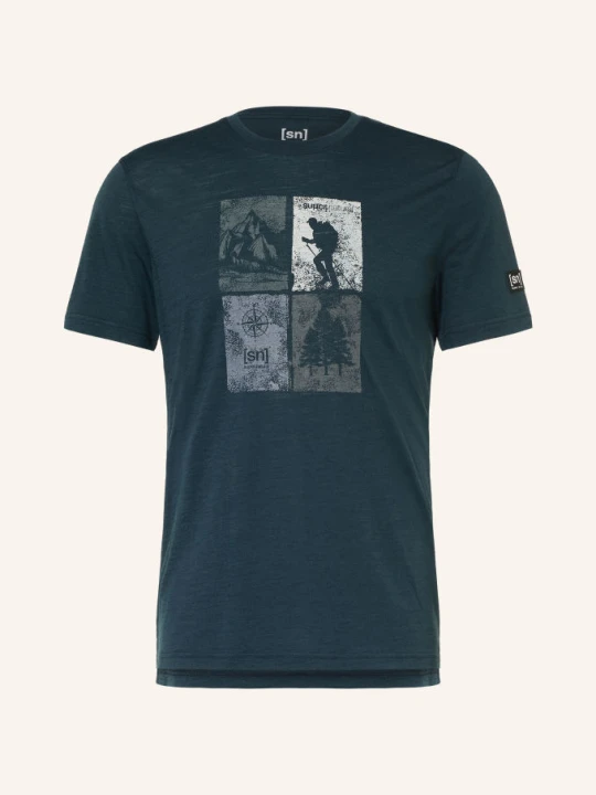Obrázek produktu Super.Natural Funkční Tričko Go Hiking tmavě modrá / černošedá / šedá