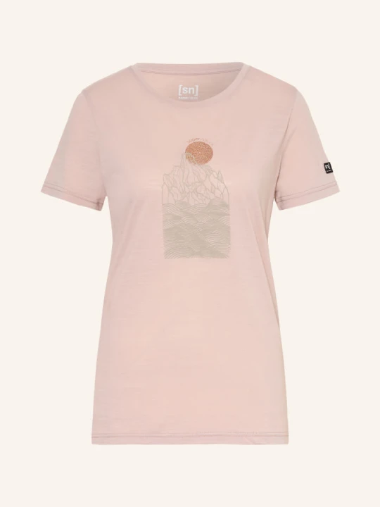 Obrázek produktu Super.Natural Funkční Tričko Preikestolen Cliffs S Merino Vlnou růžová