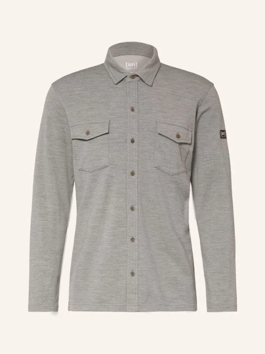 Obrázek produktu Super.Natural Outdoorová Košile Adventure Regular Fit S Merino Vlnou šedá