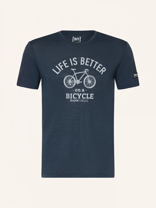 Obrázek produktu Super.Natural Tričko Better Bike S Příměsí Merino Vlny tmavě modrá