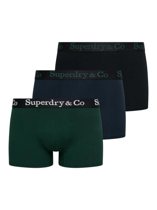 Obrázek produktu Superdry & Co Boxerky námořnická modř / tmavě zelená / černá