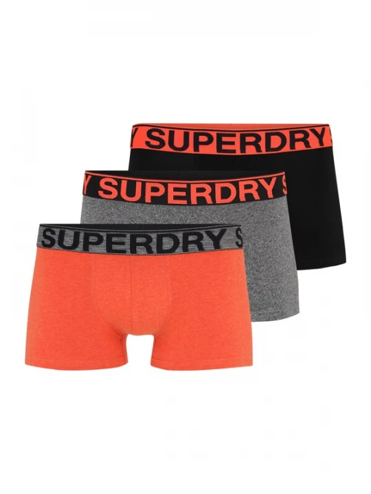 Obrázek produktu Superdry & Co Boxerky  šedý melír / mandarinkoná / černá