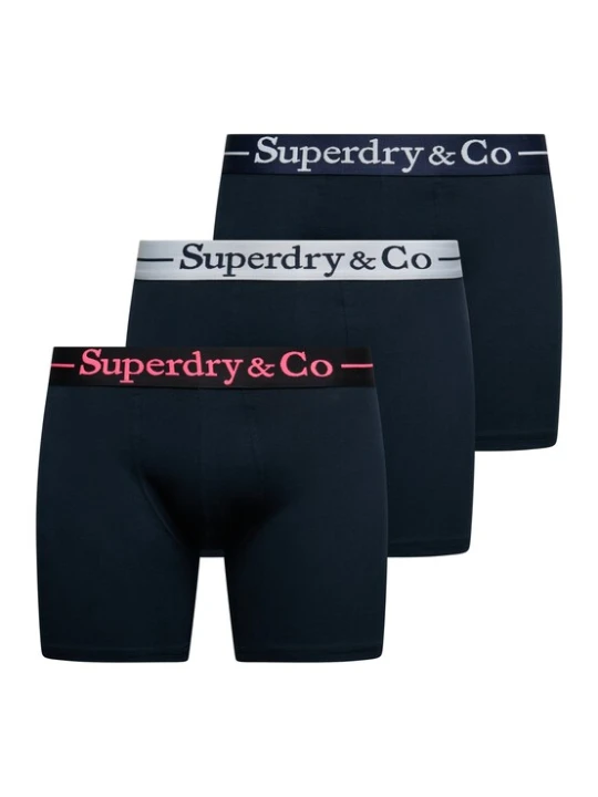 Obrázek produktu Superdry & Co Boxerky tmavě modrá / světle růžová / bílá