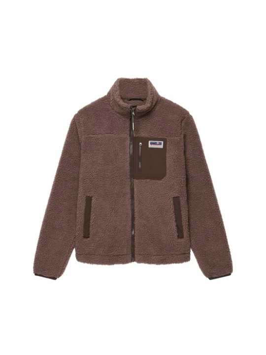 Obrázek produktu Superdry & Co Fleecová mikina 'HERITAGE' hnědá / umbra