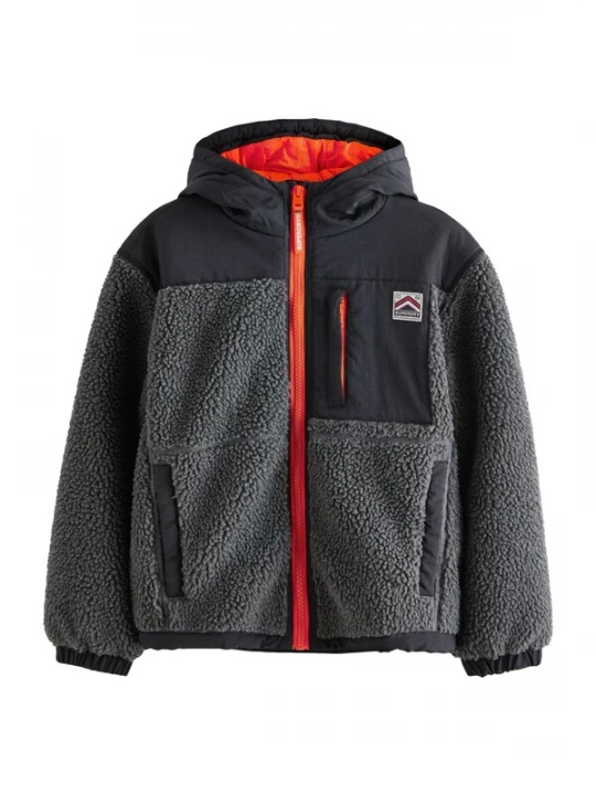 Obrázek produktu Superdry & Co Fleecová mikina oranžová / černá / černý melír