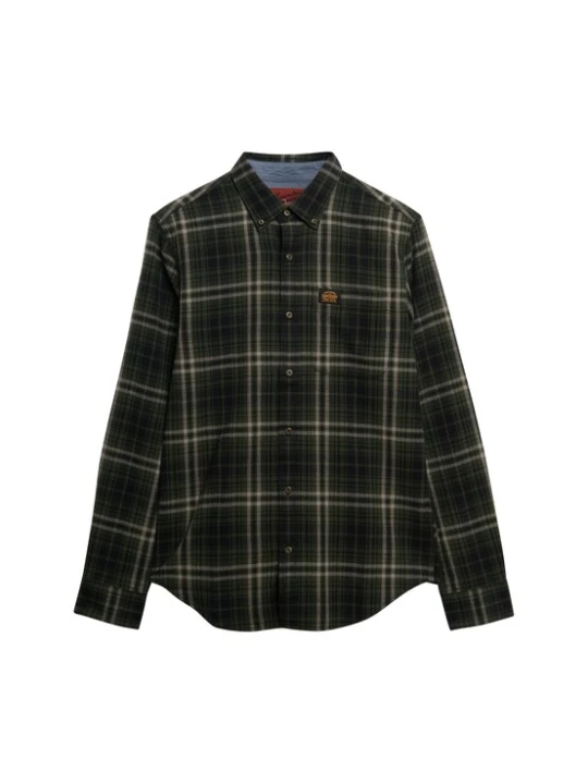 Obrázek produktu Superdry & Co Košile olivová / tmavě zelená / bílá