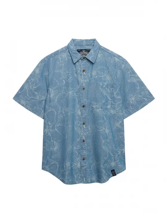Obrázek produktu Superdry & Co Košile 'VINTAGE LOOM' chladná modrá / bílá