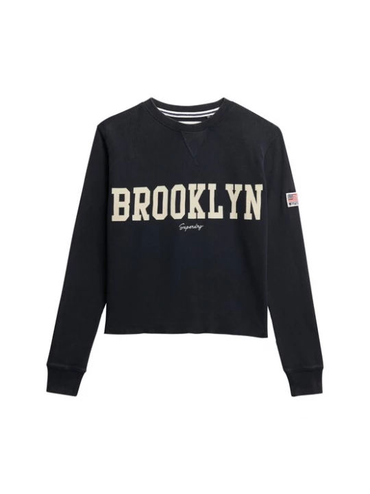 Obrázek produktu Superdry & Co Mikina 'Athletic Essential'  marine modrá / bílá