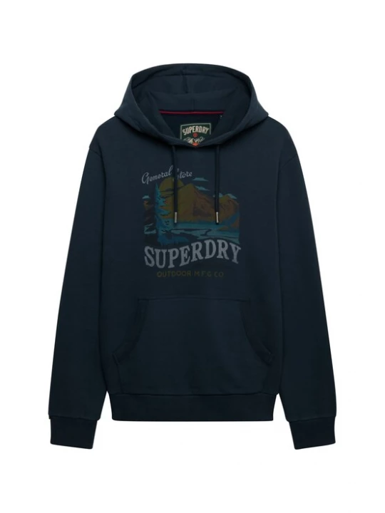Obrázek produktu Superdry & Co Mikina 'Outdoors Mountain' námořnická modř / opálová / olivová / petrolejová