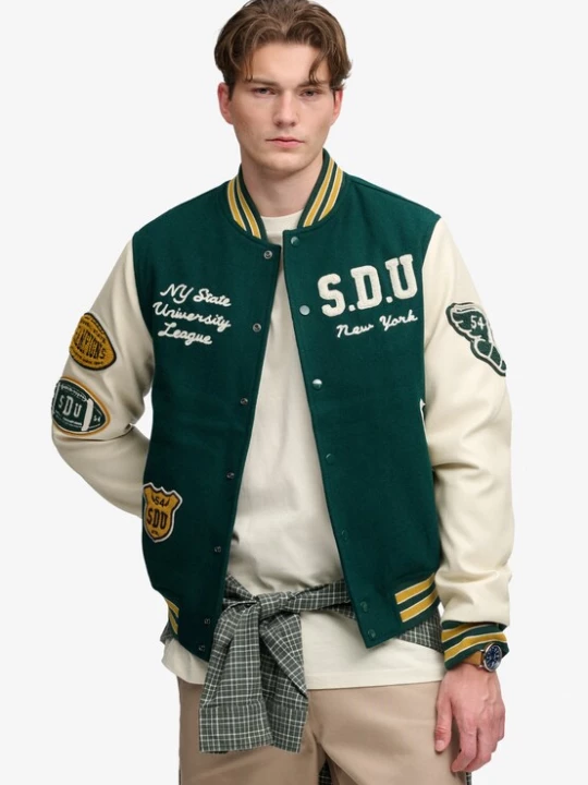 Obrázek produktu Superdry & Co Přechodná bunda béžová / žlutá / zelená