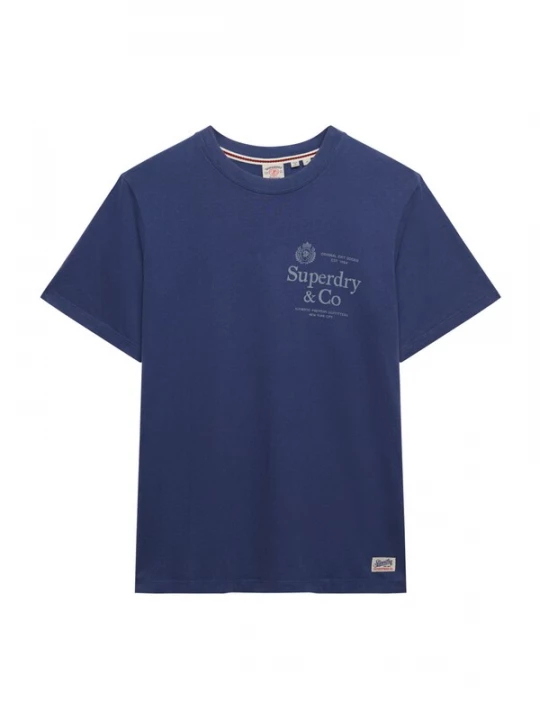 Obrázek produktu Superdry & Co Tričko '1954 Company' enciánová modrá / šedá