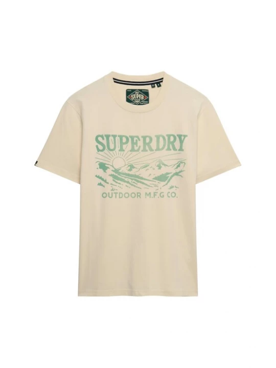 Obrázek produktu Superdry & Co Tričko 'Retro Outdoor' písková / zelená