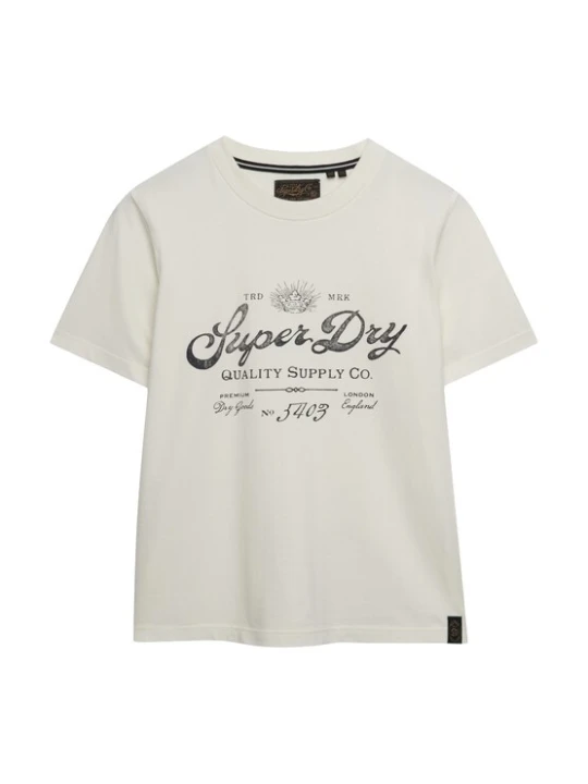 Obrázek produktu Superdry & Co Tričko světle béžová / černá