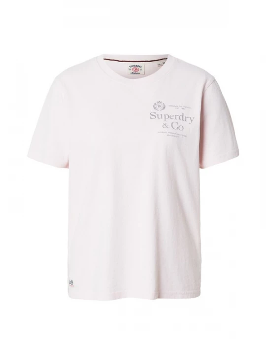 Obrázek produktu Superdry & Co Tričko světle šedá / pastelově růžová