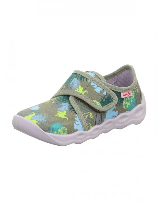Obrázek produktu SUPERFIT Pantofle 'BUBBLE' tyrkysová / světlemodrá / khaki / jablko