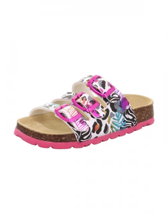 Obrázek produktu SUPERFIT Sandály  šedá / pink / černá / bílá