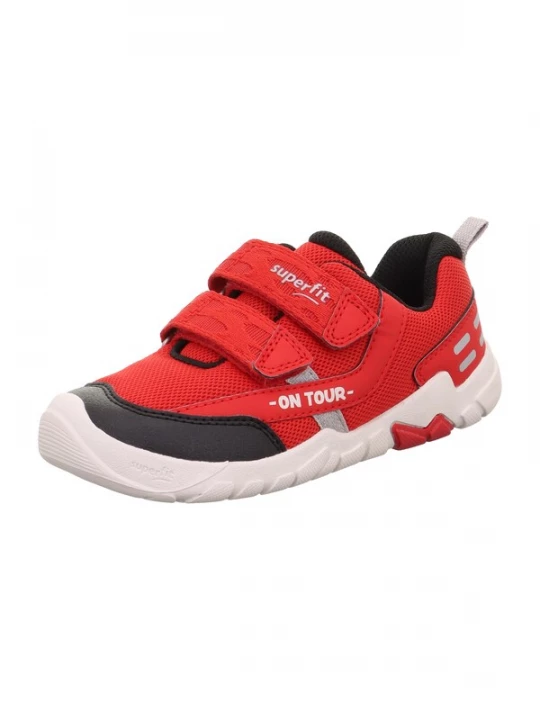 Obrázek produktu SUPERFIT Tenisky 'Trace' stříbrně šedá / červená / černá / bílá
