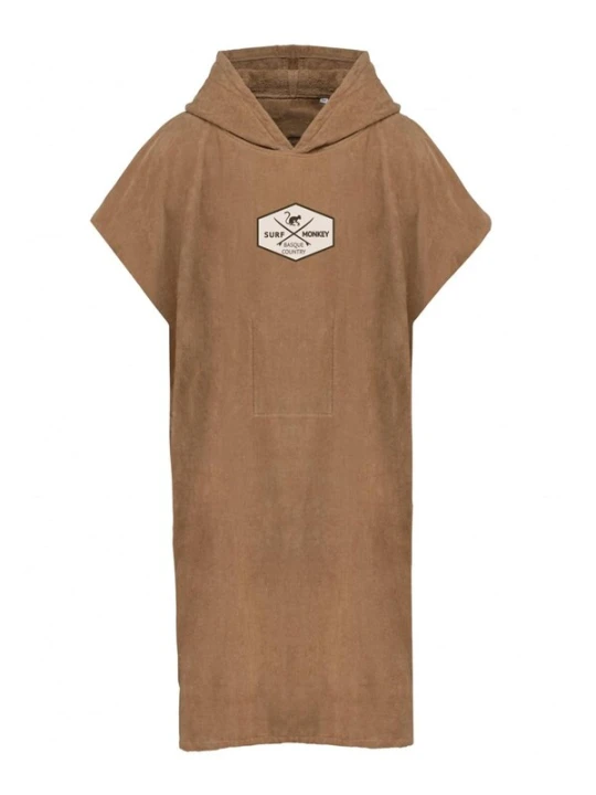 Obrázek produktu Surf Monkey Koupací plášť 'Surf Cotton Poncho kids' béžová