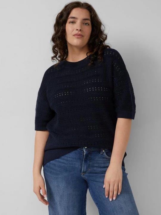 Obrázek produktu Svetr Ajour s polovičními rukávy s.Oliver modrá