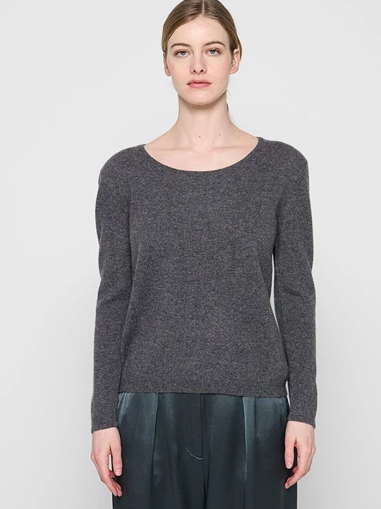 Obrázek produktu Svetr AUTHENTIC CASHMERE melírovaná antracitová