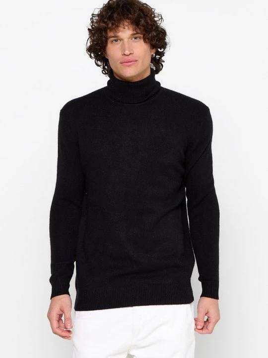 Obrázek produktu Svetr Just Cashmere melírovaná antracitová