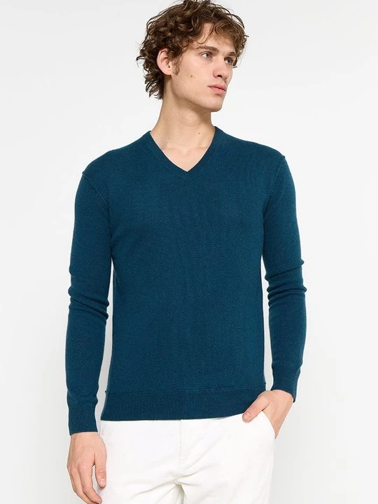Obrázek produktu Svetr Just Cashmere petrolejová