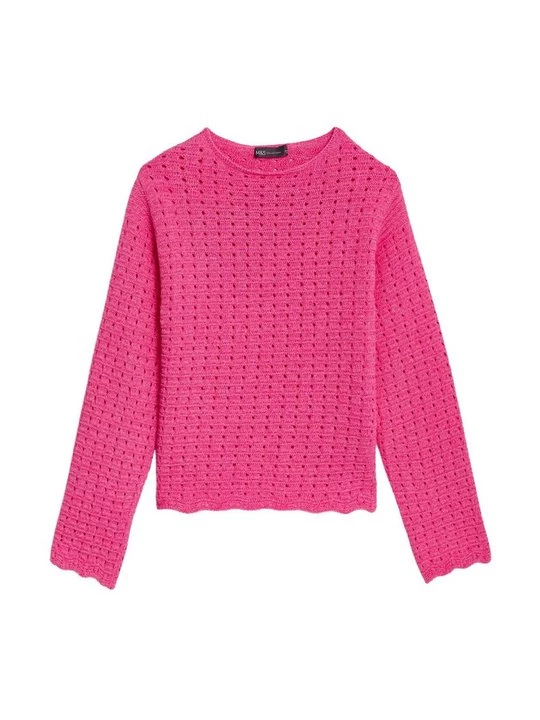 Obrázek produktu Svetr Marks & Spencer melírovaná růžová