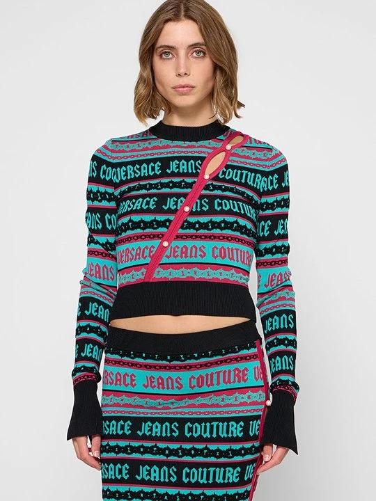 Obrázek produktu Svetr Versace Jeans Couture tyrkysová