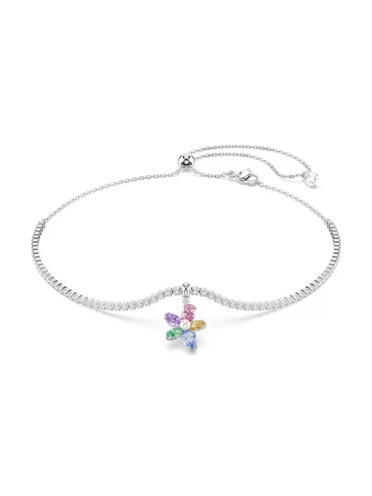 Obrázek produktu Swarovski dámský kovový řetízek s kubickým zirkonem Ariana Grande x Swarovski stříbrná