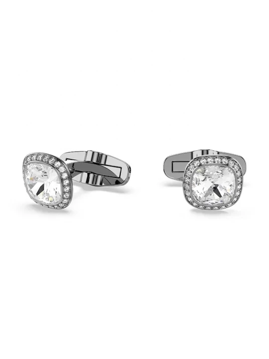 Obrázek produktu Swarovski manžetové knoflíčky pánské kovové se Swarovski krystalem UNA stříbrná