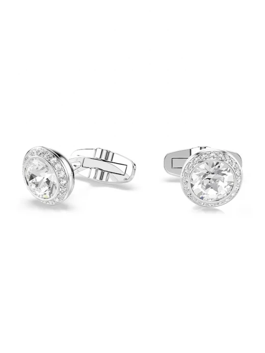 Obrázek produktu Swarovski manžetové knoflíčky pánské kovové se Swarovski krystalem UNA stříbrná