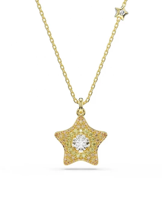 Obrázek produktu Swarovski náhrdelník s přívěskem dámský pozlacený kovový s kubickým zirkonem SUBLIMA zlatá