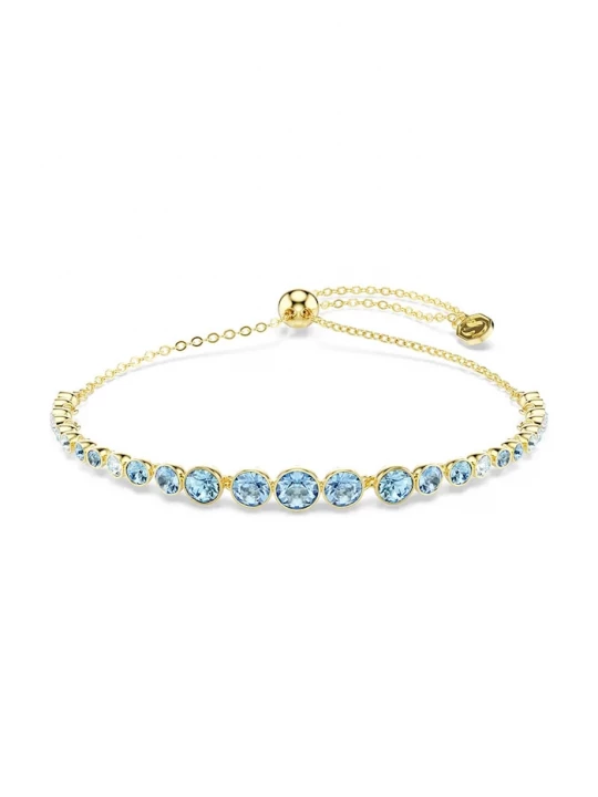 Obrázek produktu Swarovski náramek dámský pozlacený kov IMBER modrá