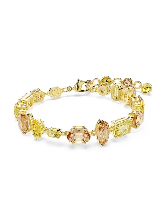Obrázek produktu Swarovski náramek dámský pozlacený kov Swarovski krystal GEMA žlutá