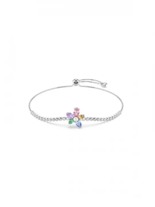 Obrázek produktu Swarovski Náramek zelená / šeříková / růžová / stříbrná