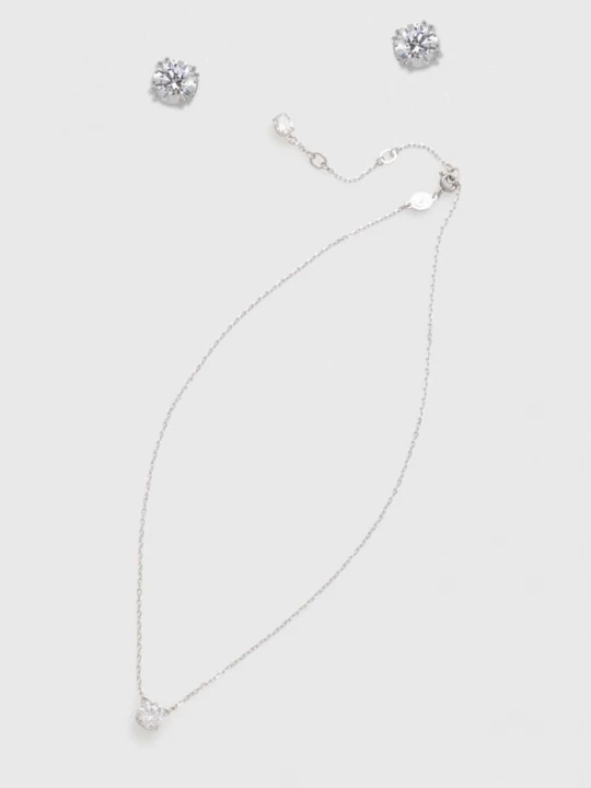 Obrázek produktu Swarovski Náušnice a náhrdelník stříbrná