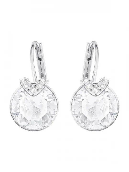 Obrázek produktu Swarovski Náušnice 'Bella' stříbrná / bílá